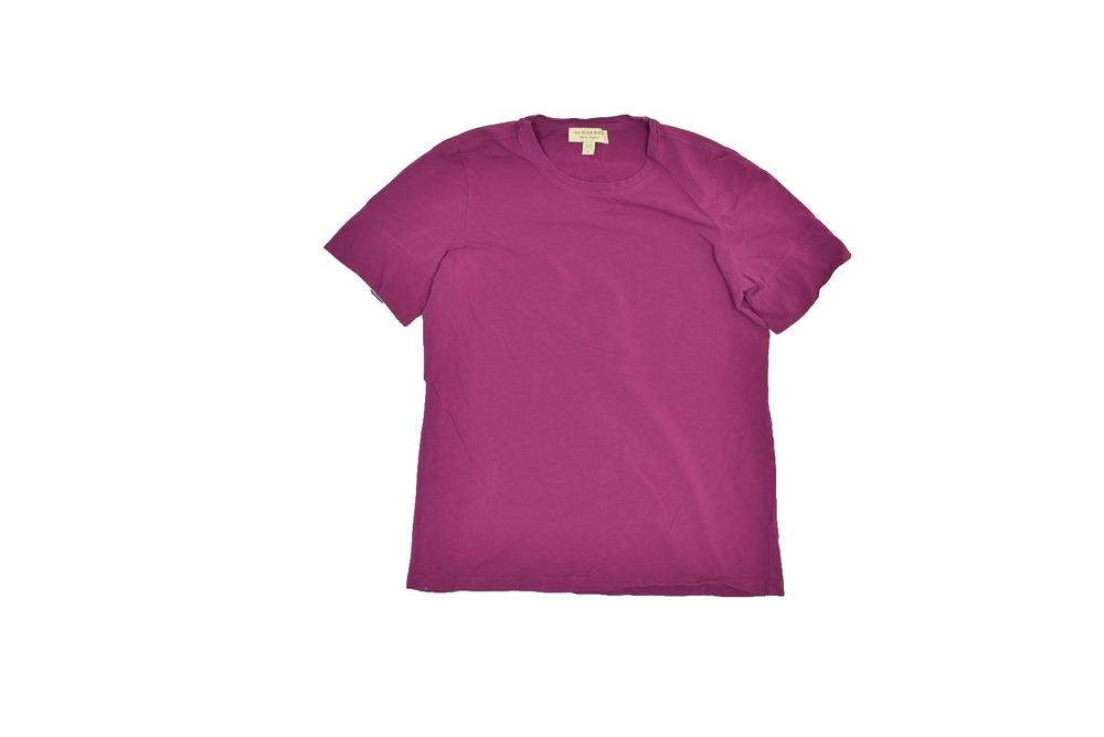 Burberry London England Men's Purple Crewneck T-Shirt Regular Size M